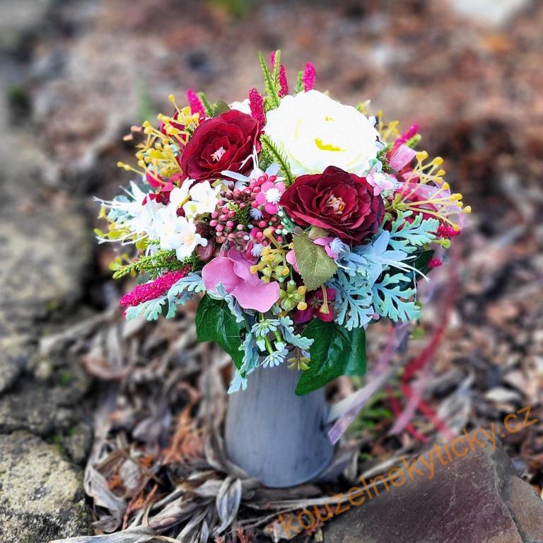  Košík - Sluneční paprsky ve fialkách 