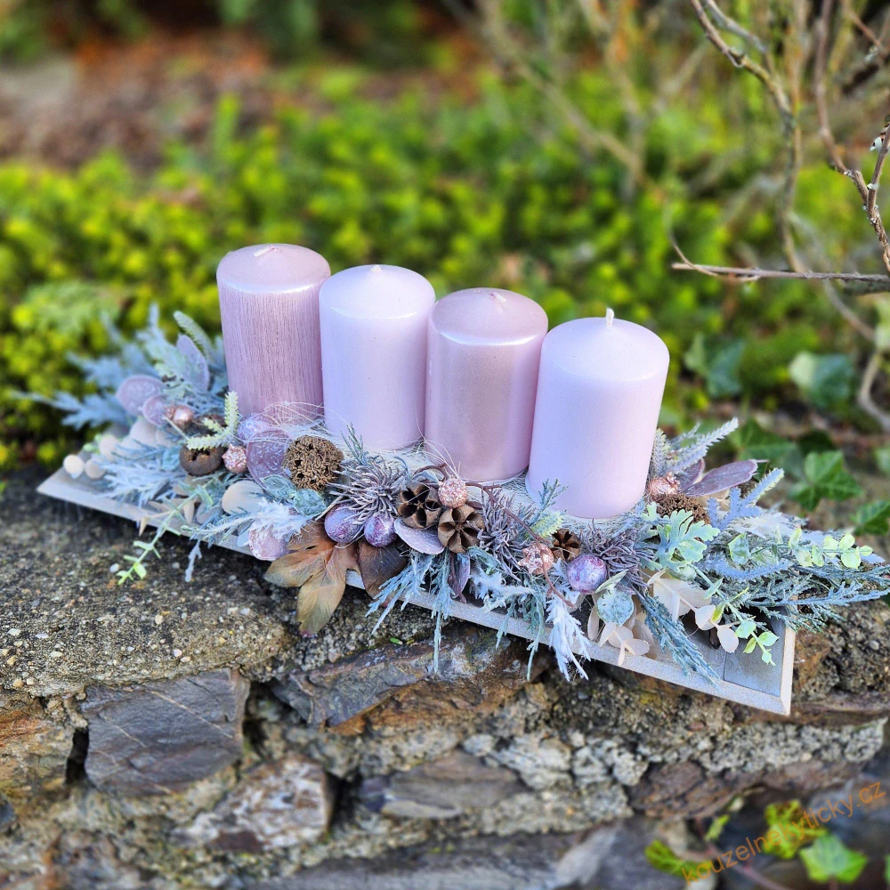 Adventní tácek - Rose
