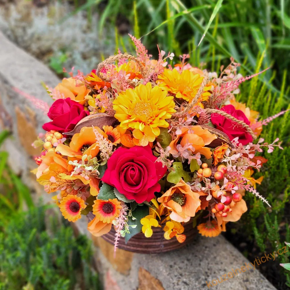 Květníček s konývkou - růžovo-modrý 