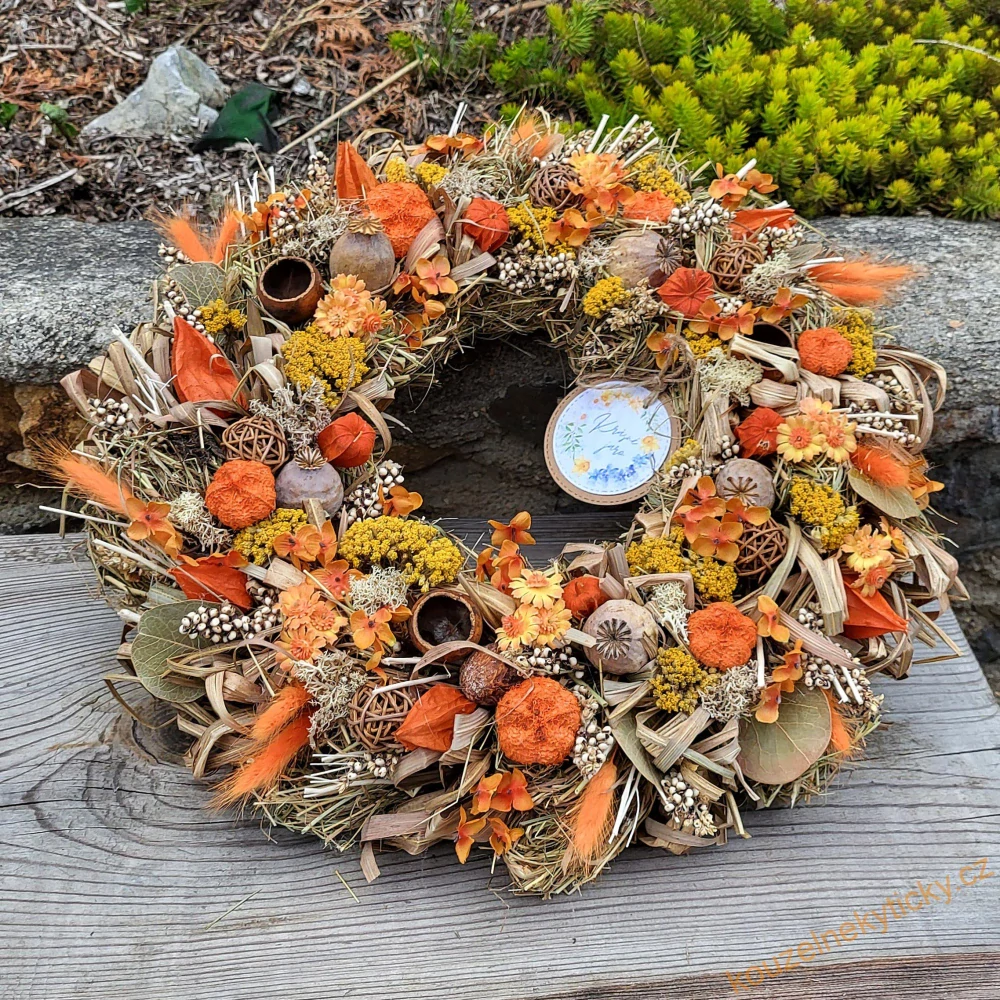 Věnec sušinový   -  Oranžový koktejl 