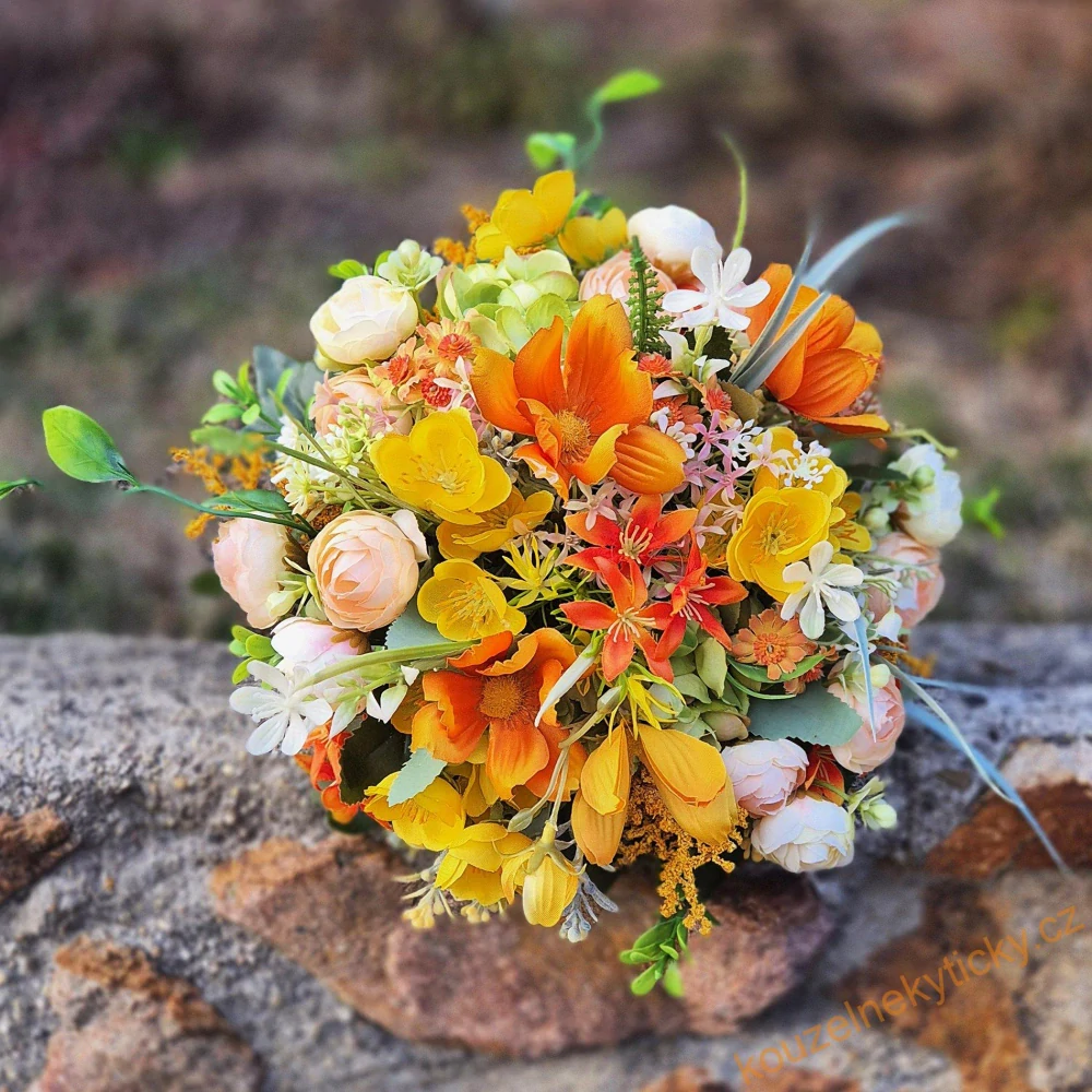  Kytice trvanlivá   -  Jarní do oranžova 