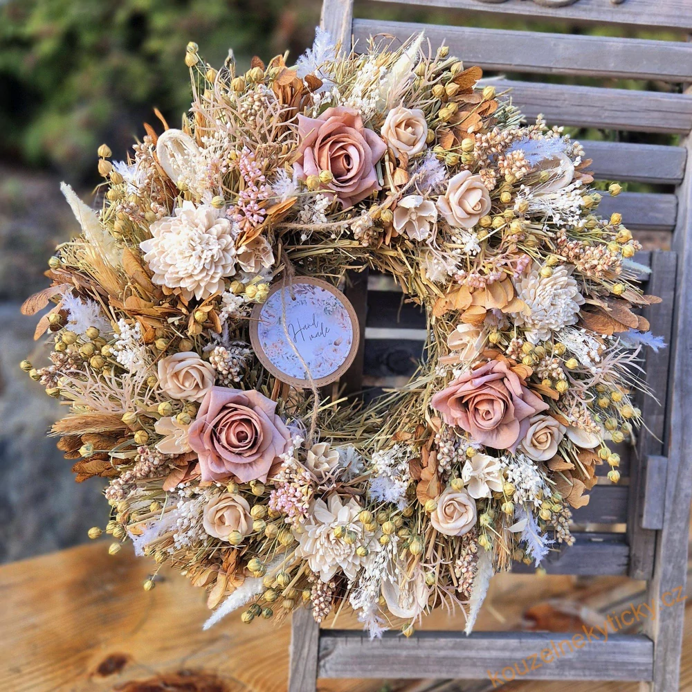 Věnec senovo- sušinový    -   celoroční Mocca café 