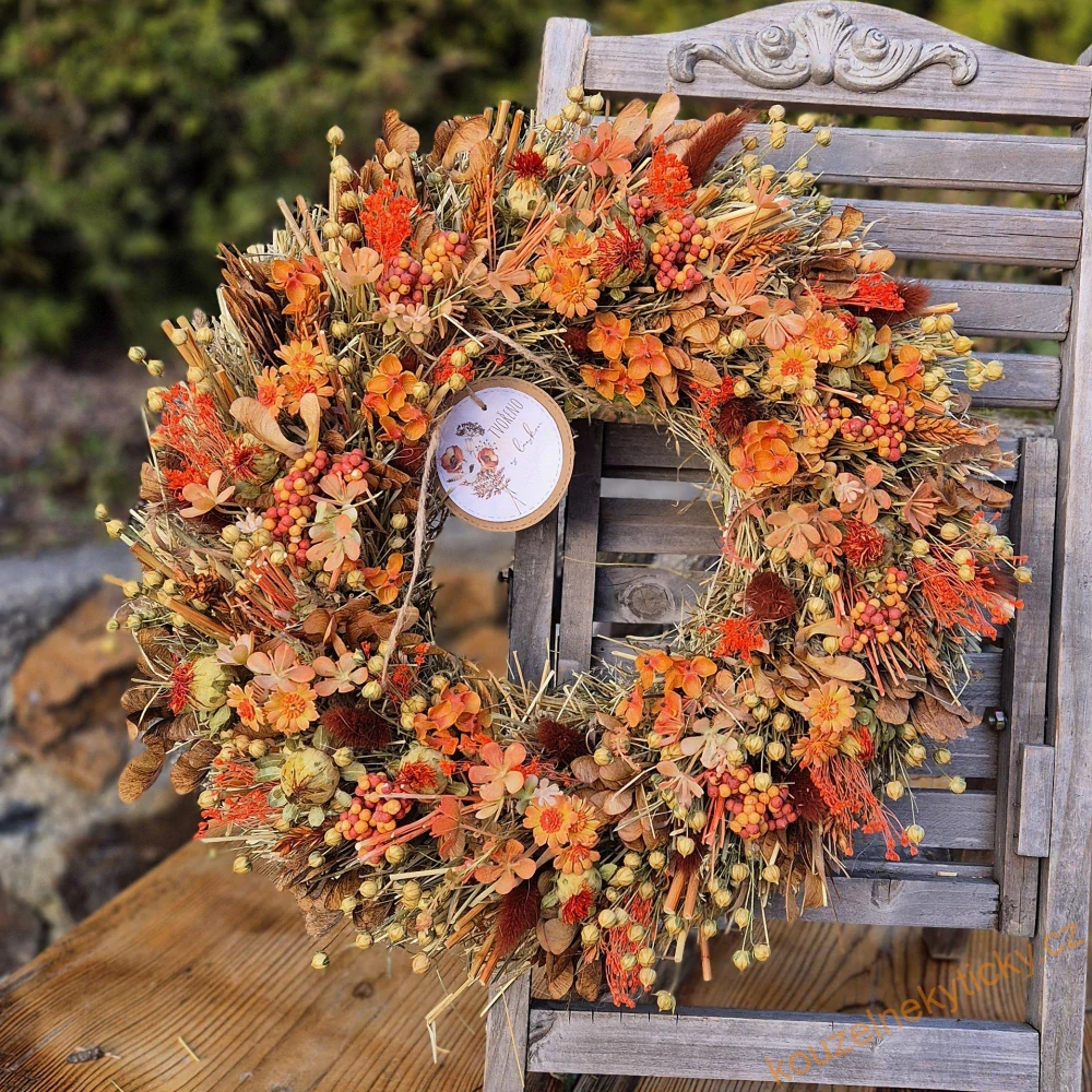 Věnec senovo- sušinový    -   celoroční  orange