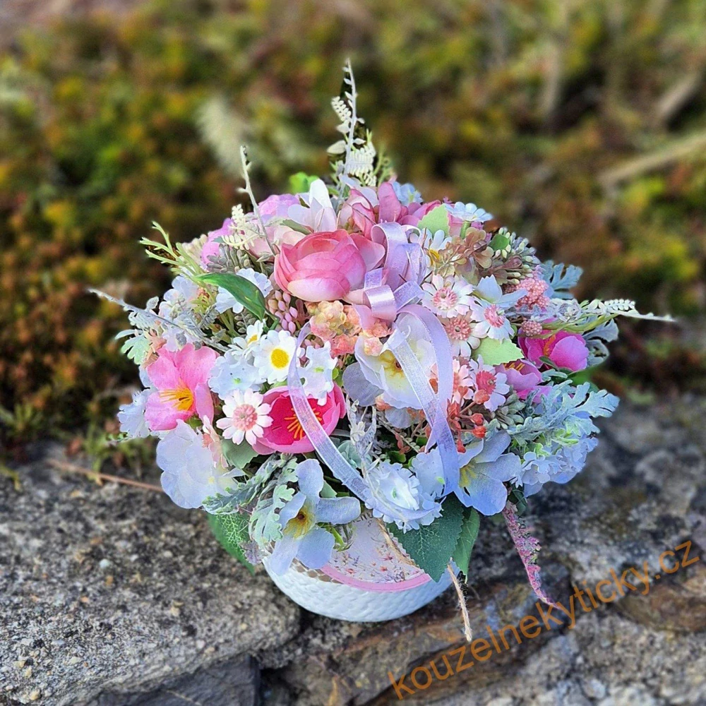 Dekorace letní  -  Jemná do růžova 