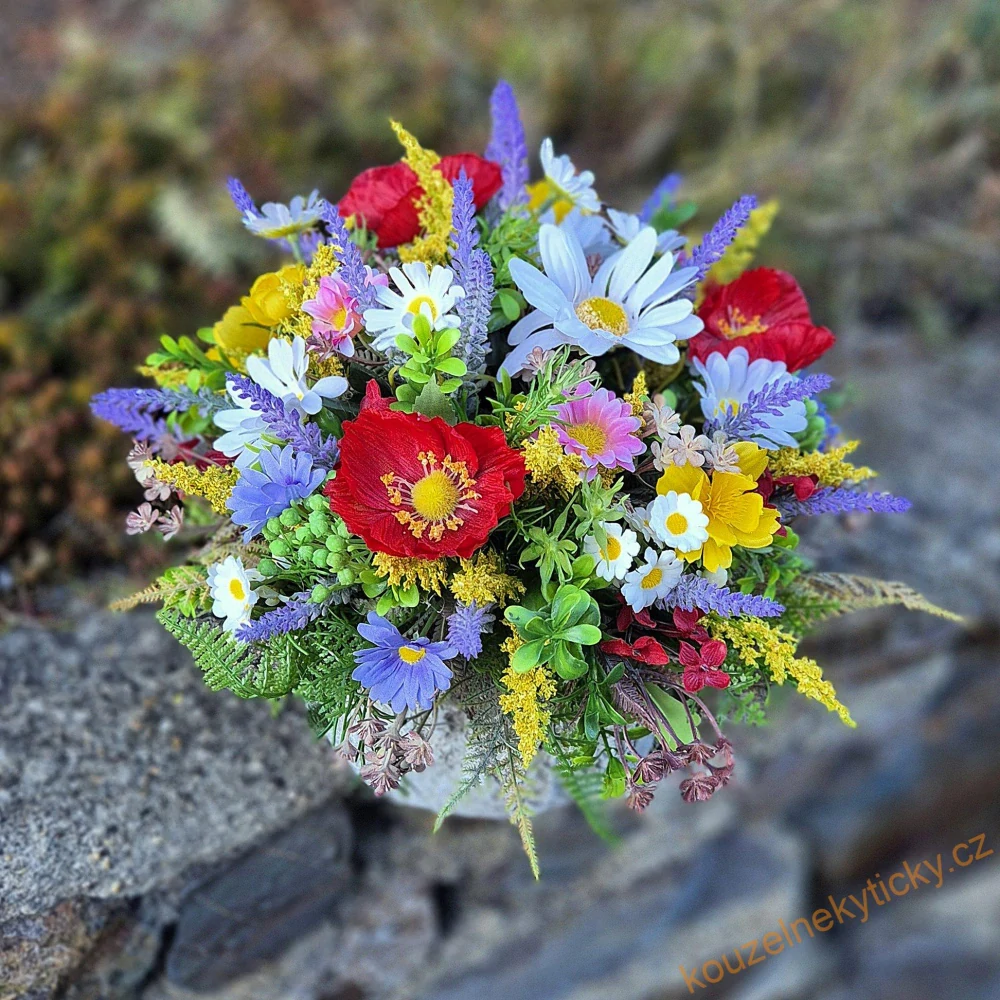 Dekorace interiérová   - Letní louka s levandulí 