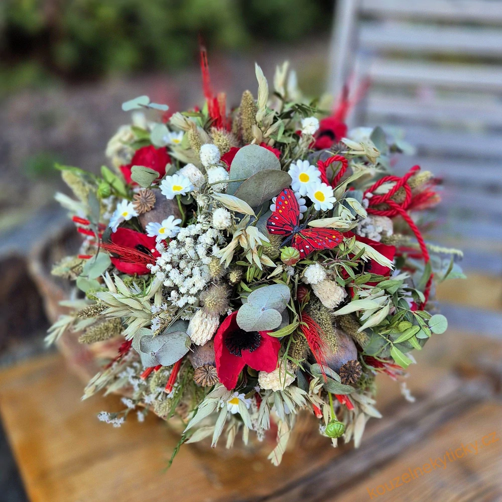 Sušinová kytice letní - Maková 