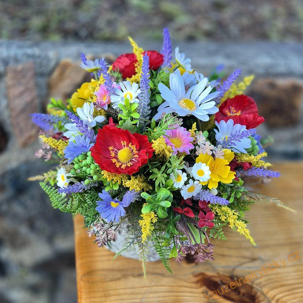 Dekorace interiérová   - Letní louka s levandulí 