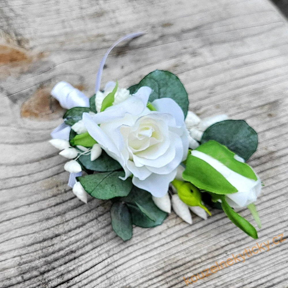 Svatba Boho /set/ - umělé květy a stabil. eukalypt 