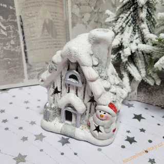 Figurka vánoční - Domeček s osvětlením 