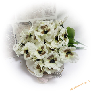 Macešky svazek  větší - bílé 