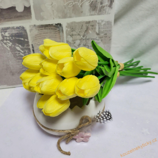 Tulipán pěnový - světle žlutý 