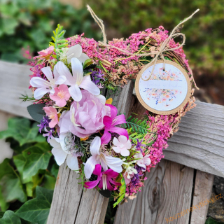 Srdíčko - Lila-růžové 