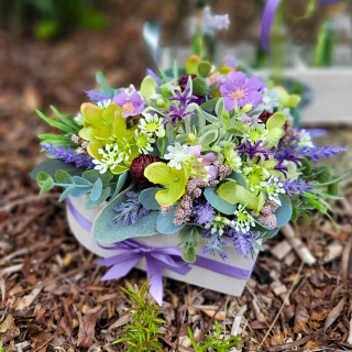 Dřevěné srdíčko - Série Levandulové léto 