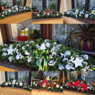 Zelená girlanda - barva zdobení na vlastní přání 