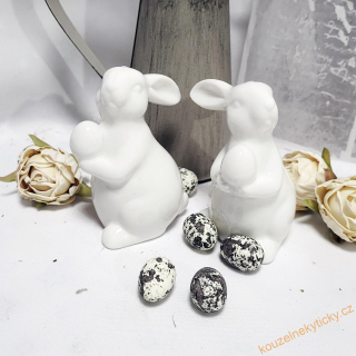 Velikonoční figurka - Bílý zajíček 