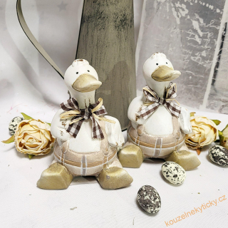 Velikonoční figurka - Kačer s kšandami 