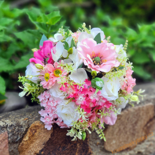  Květinová  kytice -  Růžová Rosalinda 