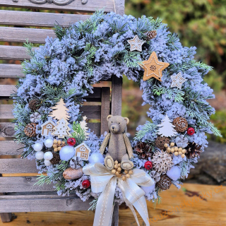 Umělý chvojový věnec - Pohádka o medvídkovi  II. 