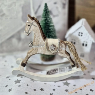 Figurka vánoční  - Dřevěný koník