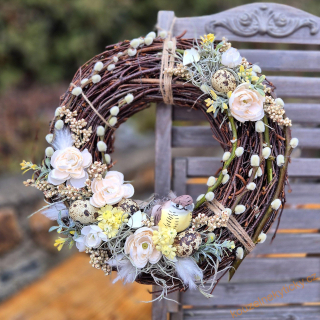 Proutěný veněc -   S ptáčkem 