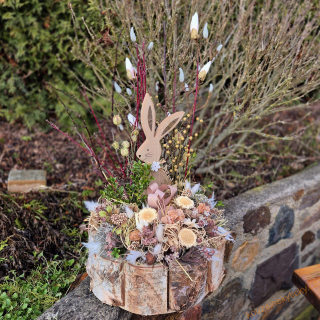 Velká velikonoční dekorace - Zajíc 