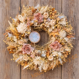 Věnec senovo- sušinový    -   celoroční Mocca café 