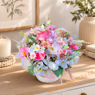 Dekorace letní  -  Jemná do růžova 