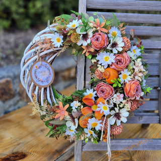 Věnec proutěný    -   pomerančový 