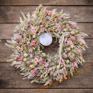 Věnec sušinový    -   Natur rose jemný 