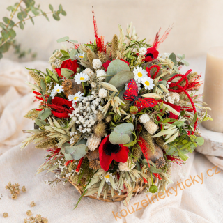 Sušinová kytice letní - Maková 